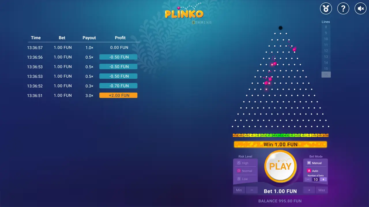 Πώς να παίξετε το Plinko